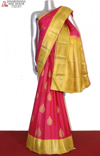 Grand Wedding Contrast Kanjeevaram Silk Saree